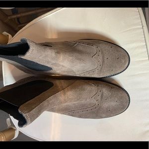 Italian Leather suede booties